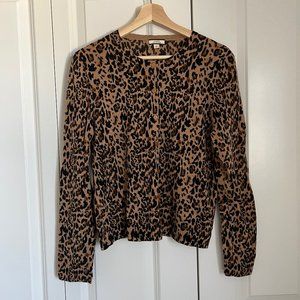 J Crew 100% Cashmere Cardigan Sz M